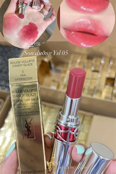 ysl gloss volupte 20|YSL candy glaze pink satisfaction.